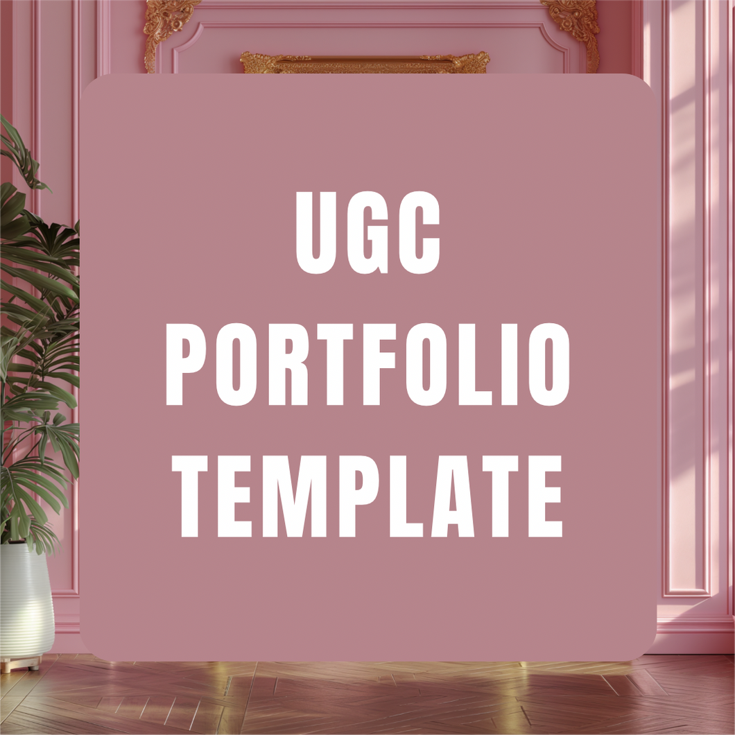 Customizable UGC portfolio Template